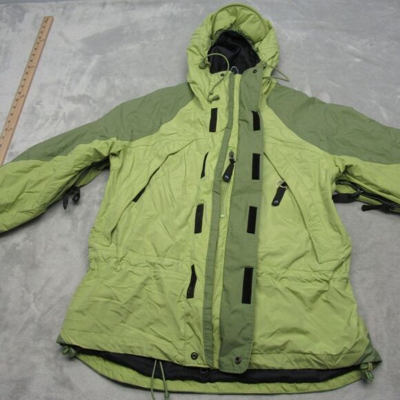 Nike ACG Jacket Womens Small Green Hood Removeable  Fleece Storm Fit‎ 3 In 1 - Picture 2 of 16